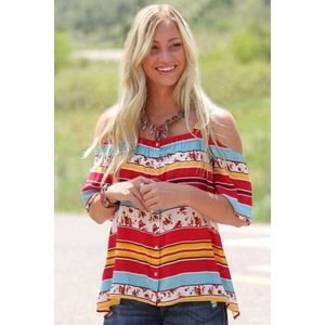 Cruel Denim Pearl Snap Flutter Tank Top